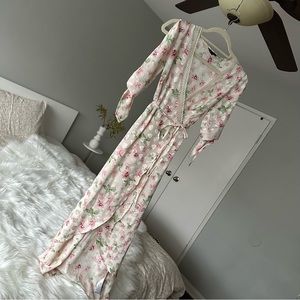 Jacquard stunning wrap dress